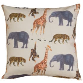 Zoo Animals Printed Cushion