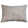 Dainty Songbird Boudoir Cushion in Grey and Ochre