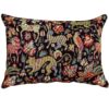 Mythical Animals Boudoir Cushion in Black