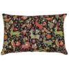 Mythical Animals XL Rectangular Cushion in Black