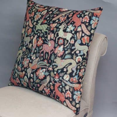 Mythical Animals XL Cushion in Black