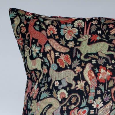 Mythical Animals XL Cushion in Black
