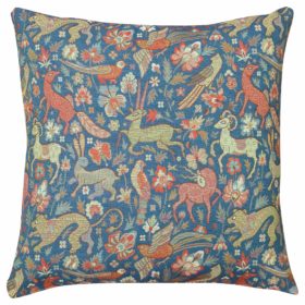Mythical Animals Extra-Large Cushion in Indigo