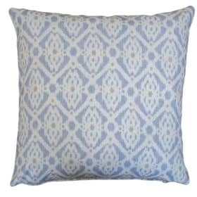 Santorini Linen Blend Cushion in Soft Blue