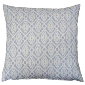 Santorini Linen Blend Extra-Large Cushion in Soft Blue