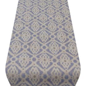 Santorini Linen Blend Table Runner in Blue