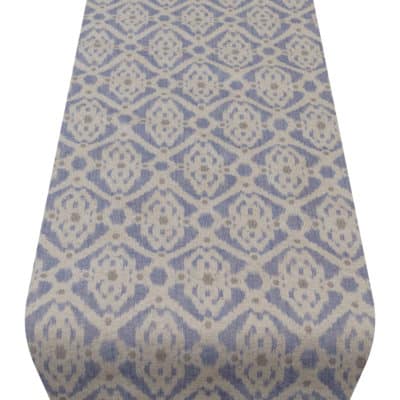 Dots and Diamonds Table Runner in Blue