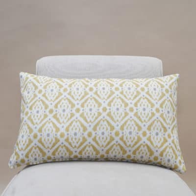 Santorini Linen Blend XL Rectangular Cushion in Yellow