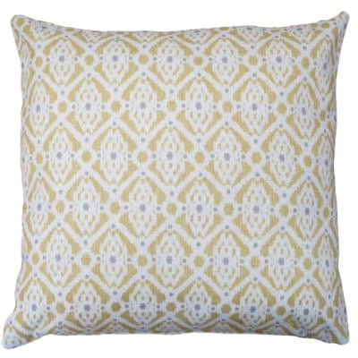 Santorini Linen Blend Extra-Large Cushion in Yellow