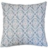 Santorini Linen Blend Cushion in Blue and Pink