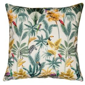 Jungle Wildlife Velvet Cushion