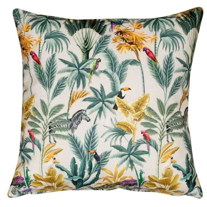 Jungle Wildlife Velvet Cushion