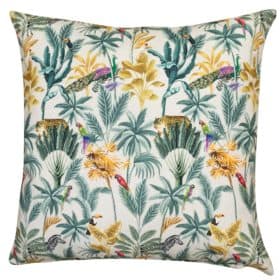 Jungle Wildlife Velvet Extra-Large Cushion