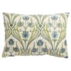 Woven Art Deco Boudoir Cushion in Powder Blue