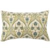 Woven Art Deco XL Rectangular Cushion in Powder Blue
