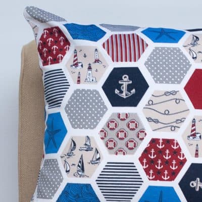 Nautica Marine Print Cushion