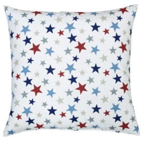 Red and Blue Star Extra-Large Cushion