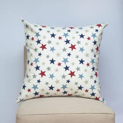 Red and Blue Star Extra-Large Cushion