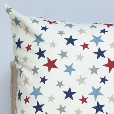 Red and Blue Star Extra-Large Cushion