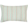 Marina Nautical Stripe XL Rectangular Cushion in Aqua Blue