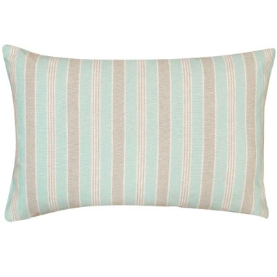 Marina Nautical Stripe XL Rectangular Cushion in Aqua Blue