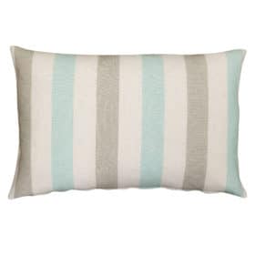 Harbour Stripe XL Rectangular Cushion in Aqua