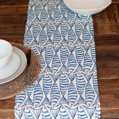 Seaside Sardine Table Runner