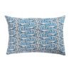 Blue and White Sardine XL Rectangular Cushion