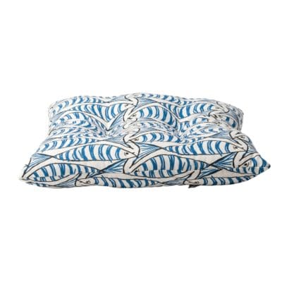 Nautical Sardine Quilted Seat Pad