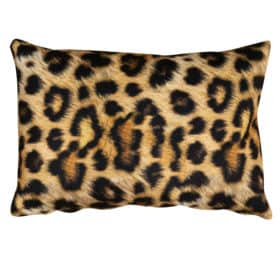 Leopard Spot Velvet Boudoir Cushion