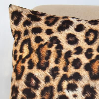 Leopard Spot Velvet XL Rectangular Cushion