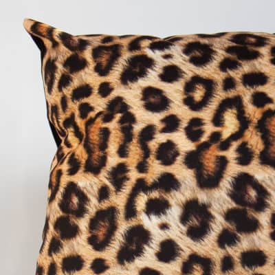 Leopard Spot Velvet Extra-Large Cushion