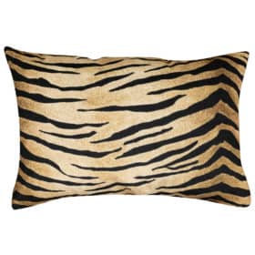 Tiger Stripe Velvet XL Rectangular Cushion