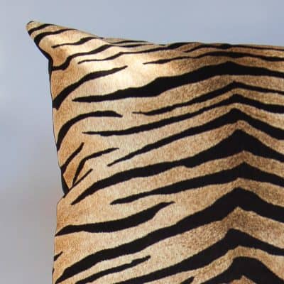 Tiger Stripe Velvet Extra-Large Cushion