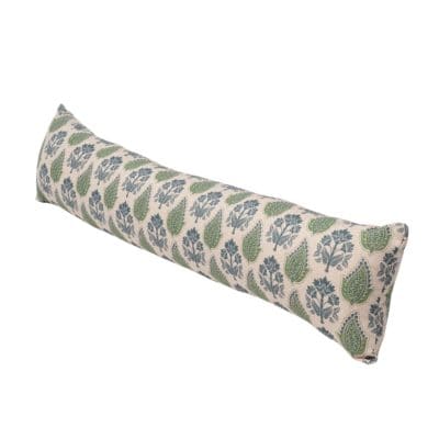 Cotswold Countryside Motif Draught Excluder in Blue and Green