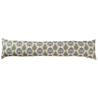 Cotswold Countryside Motif Draught Excluder in Blue and Green