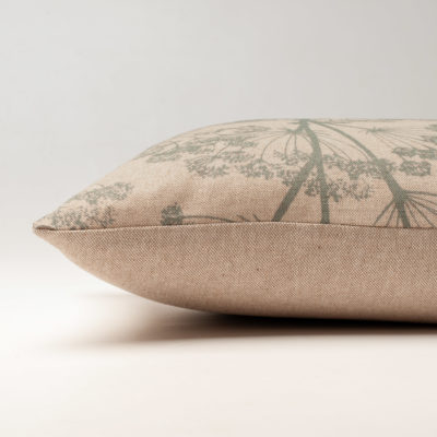 Cow Parsley Boudoir Cushion in Duck Egg Blue
