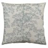 Cow Parsley Cushion in Duck Egg Blue