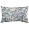 Cow Parsley XL Rectangular Cushion in Denim Blue
