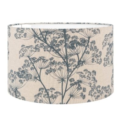 Cow Parsley in Indigo Blue Lampshade
