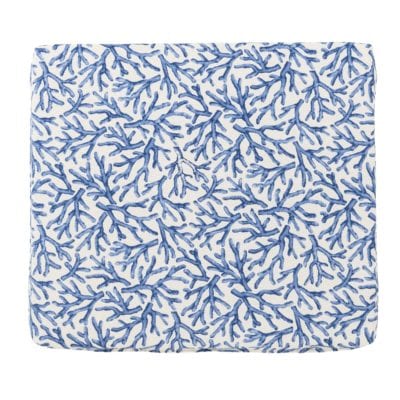 Coral Reef Firm Foam Seat Pad in Blue and White
