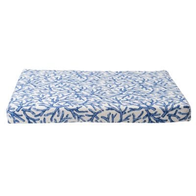 Coral Reef Firm Foam Seat Pad in Blue and White