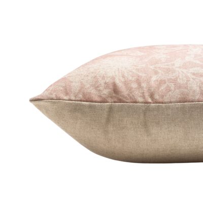 Aviary Toile Cushion in Dusky Pink