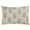 Apple Grove Linen Effect Boudoir Cushion in Pink and Green