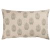 Apple Grove Linen Effect XL Rectangular Cushion in Pink and Green