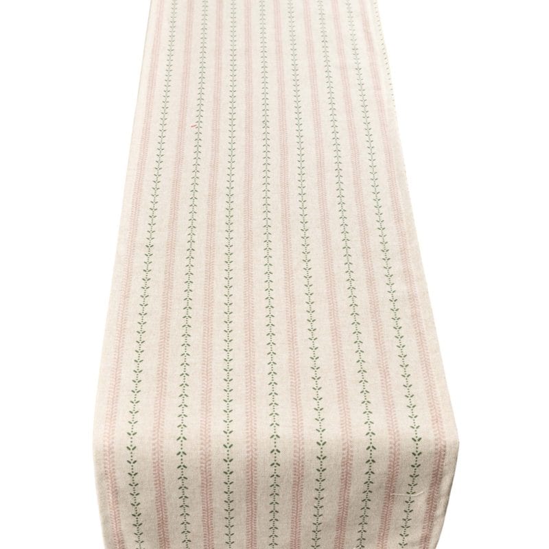 Cotswold Countryside Stripe Table Runner in Pink