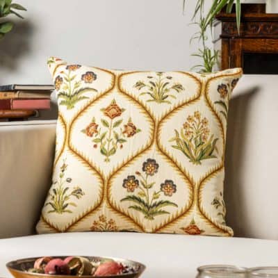 Jacobean Floral Bouquet Cushion