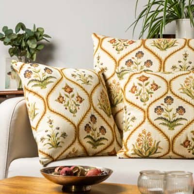 Jacobean Floral Bouquet XL Rectangular Cushion