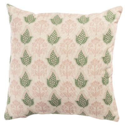 Cotswold Countryside Motif Cushion Cover in Pink