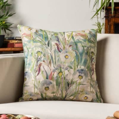 Watercolour Dandelion Linen Blend Cushion